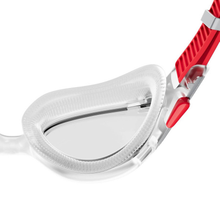 Очки для плавания Speedo Biofuse 2.0 (прозрачные; прозрачный/красный)